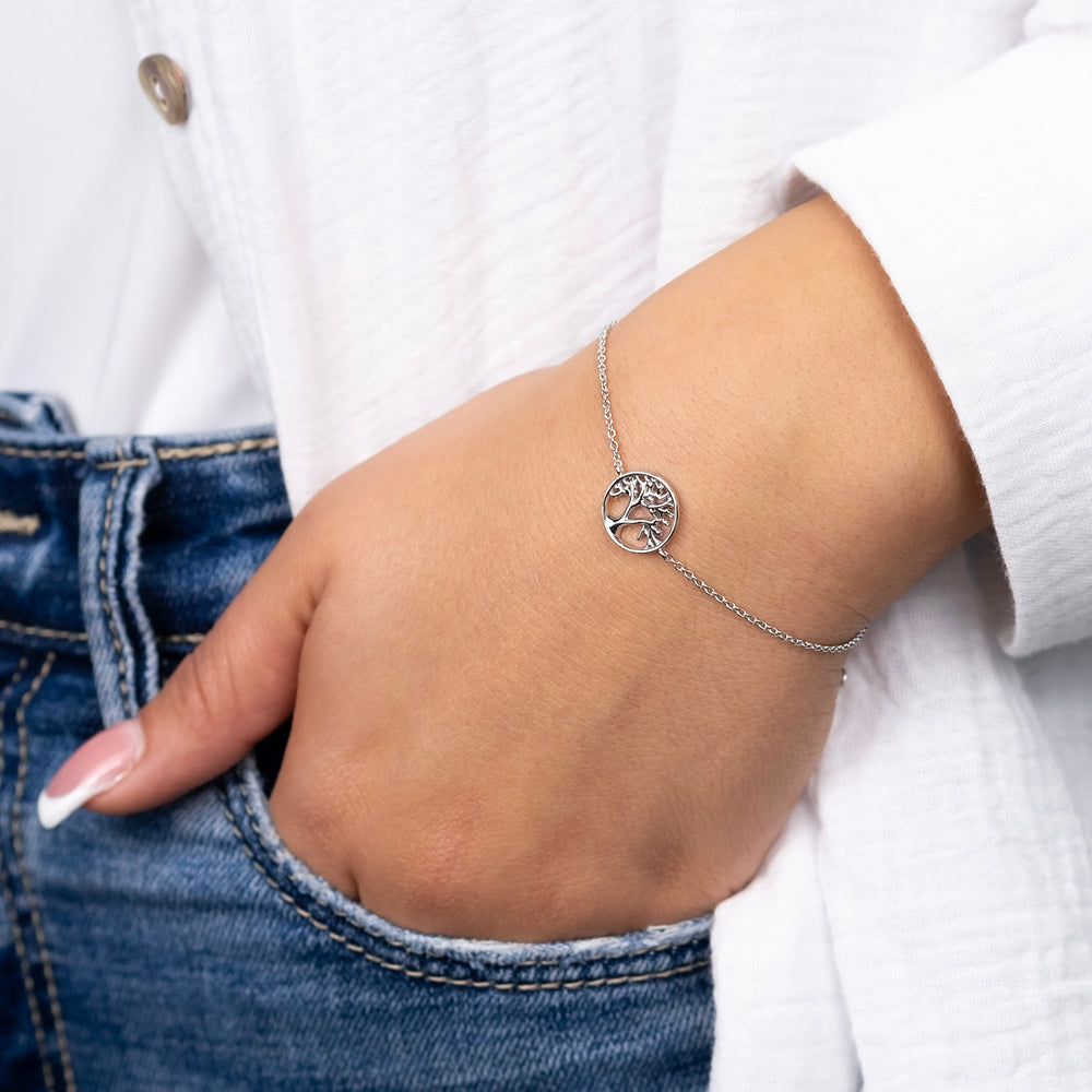 Armband 925er Silber Lebensbaum