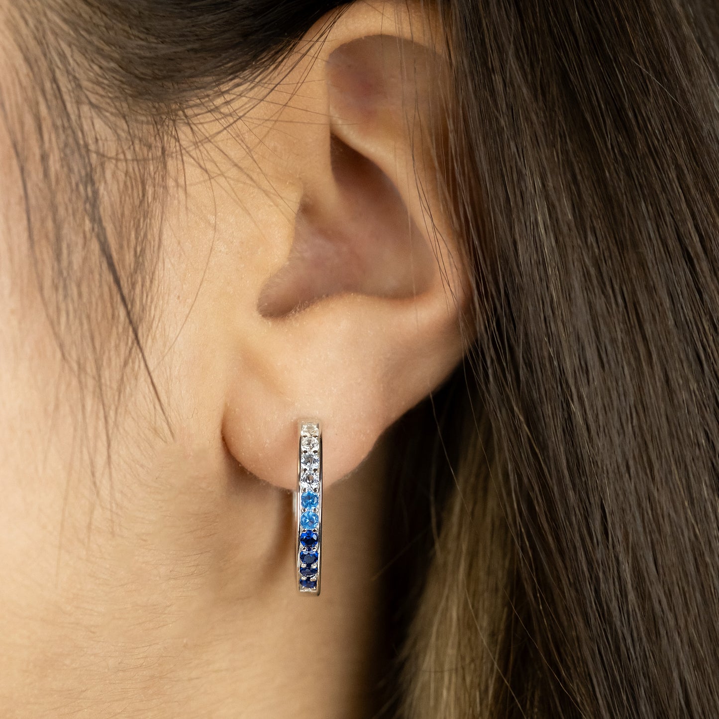 Creole 925er Silber Ocean mit Zirkonia Multicolor in 2 Größen