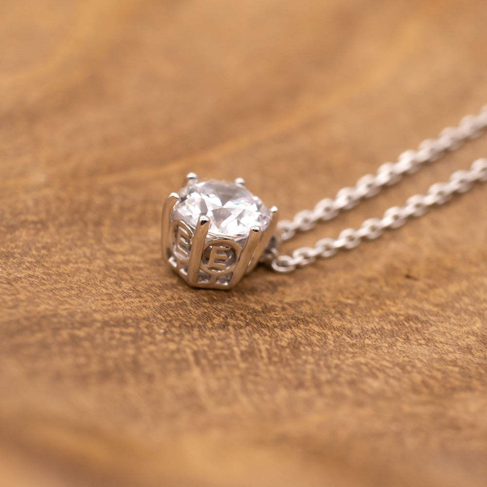 Halskette 925er Silber Shiny mit Zirkonia