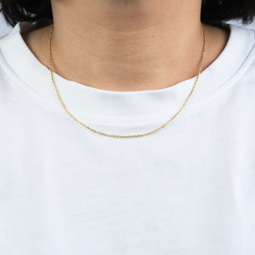 Ankerkette 925er Silber 4fach Gold