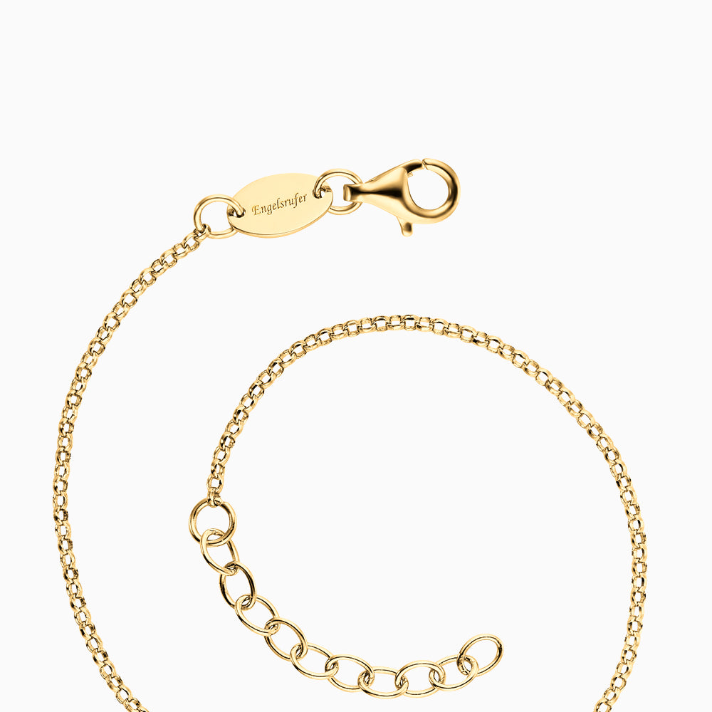 Armband 925er Silber Pure Moon Gold mit Mondstein