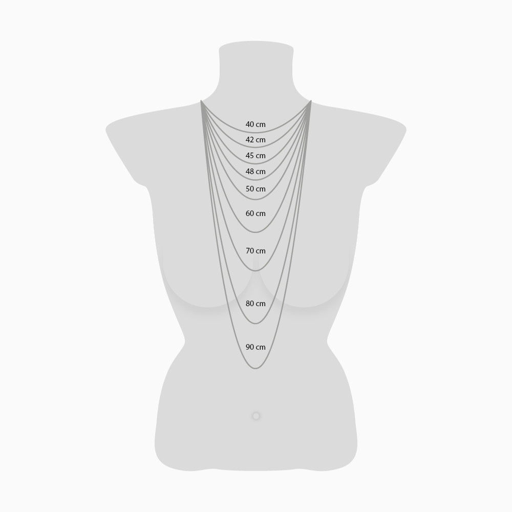 Halskette 925er Silber Balance mit Zirkonia