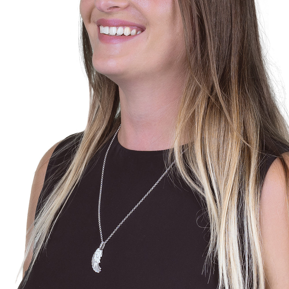 Anhänger 925er Silber Flügel Gold mit Kristallen