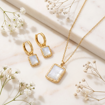 Halskette 925er Silber Pure Moon mit Mondstein