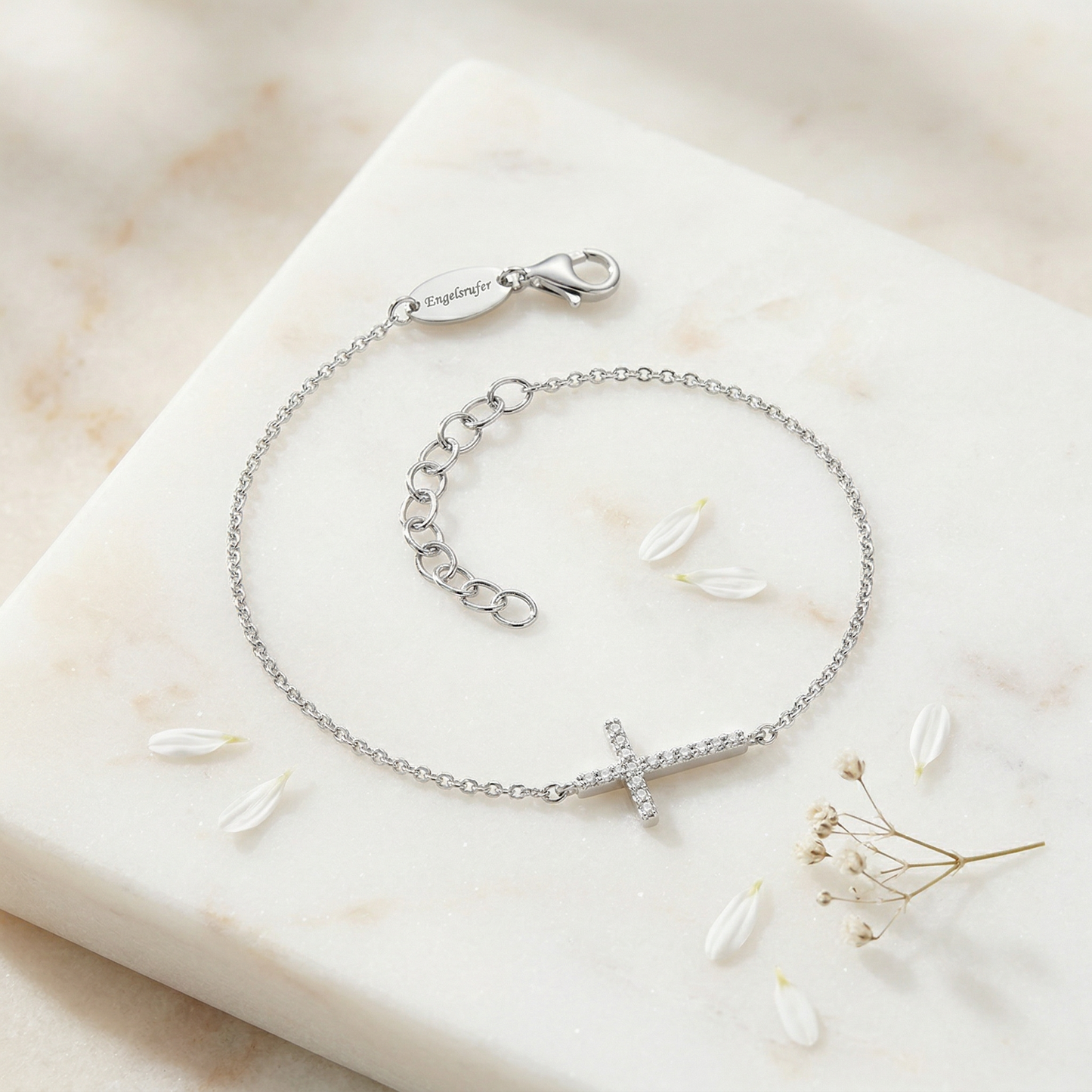 Armband 925er Silber Kreuz mit Zirkonia
