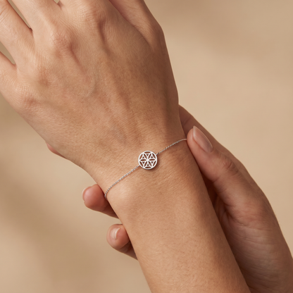 Armband 925er Silber Lebensblume