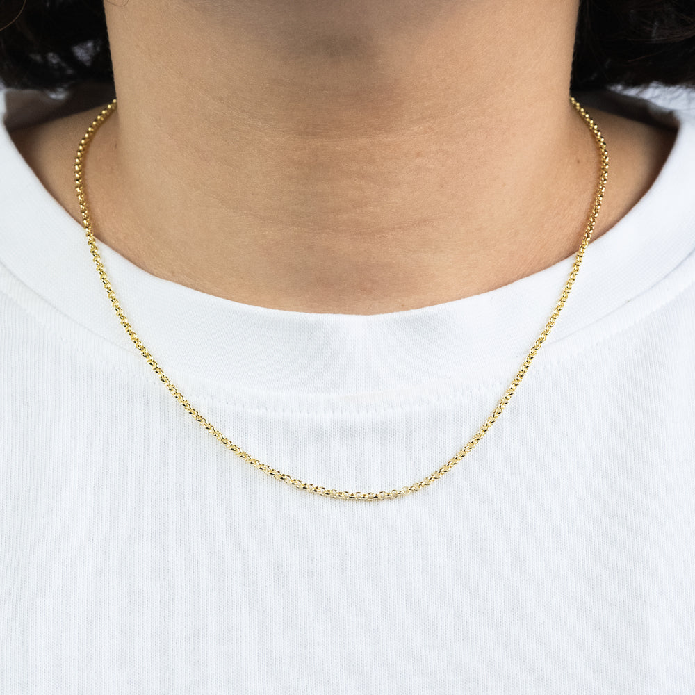 Erbskette 925er Silber Gold