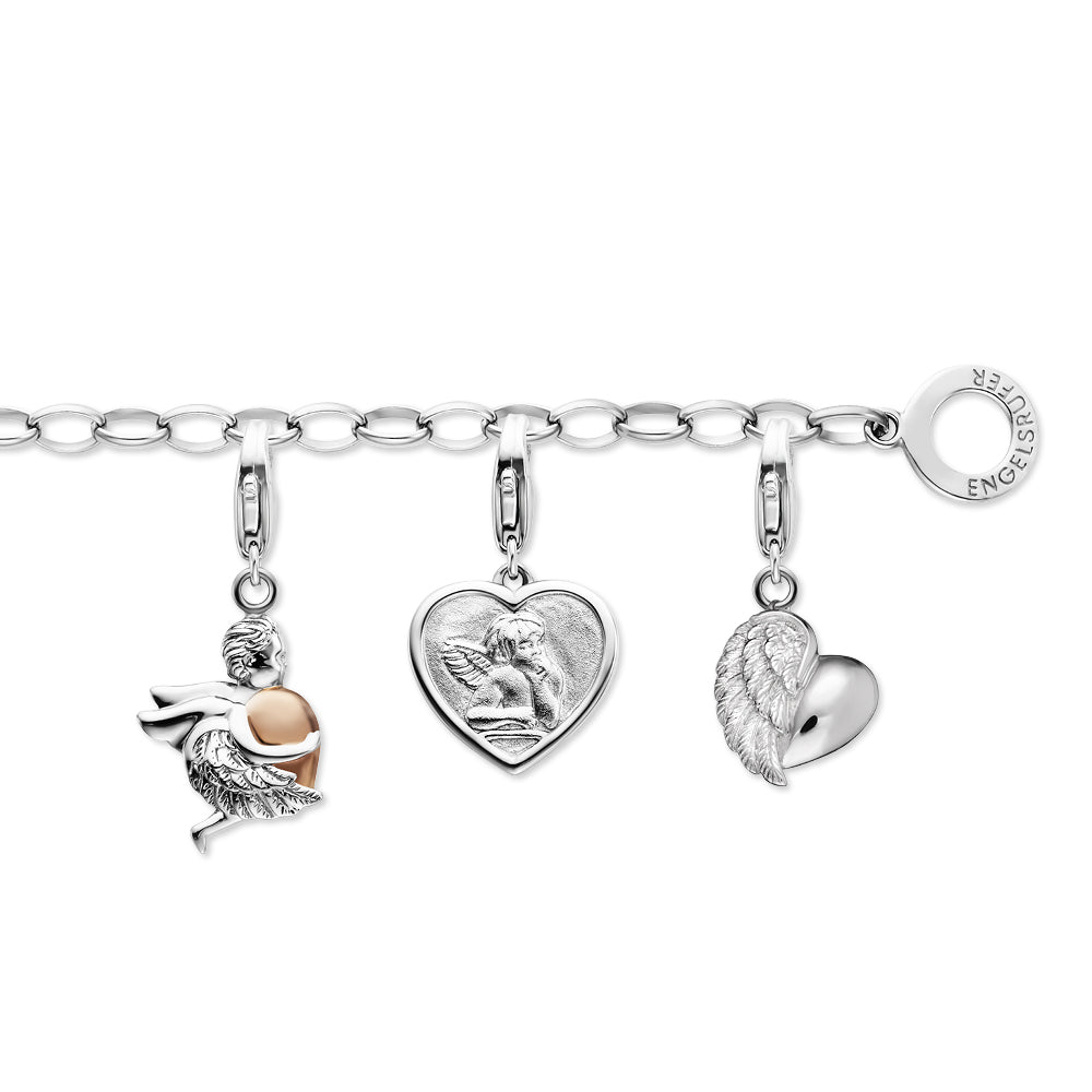 Engelsrufer Bettelarmband silber / gold / rosé für Charm Anhänger