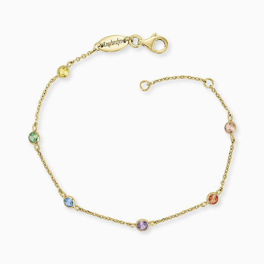Armband 925er Silber Moonlight mit Zirkonia Multicolor gold · multicolor