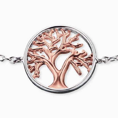 Engelsrufer bracelet tree of life silver and rose gold
