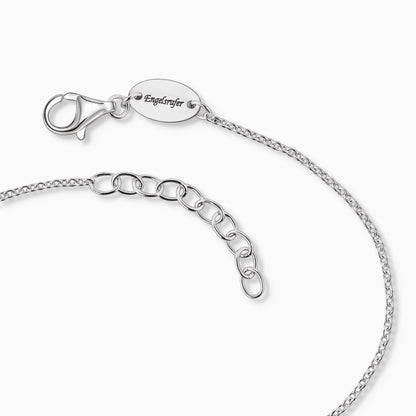 Engelsrufer women's bracelet with pendant wing duo with zirconia silver and black