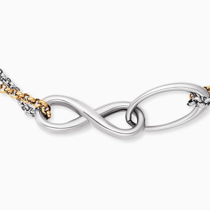 Engelsrufer Duo 2 in 1: Bracelet anklet BOHO Infinity Bicolor