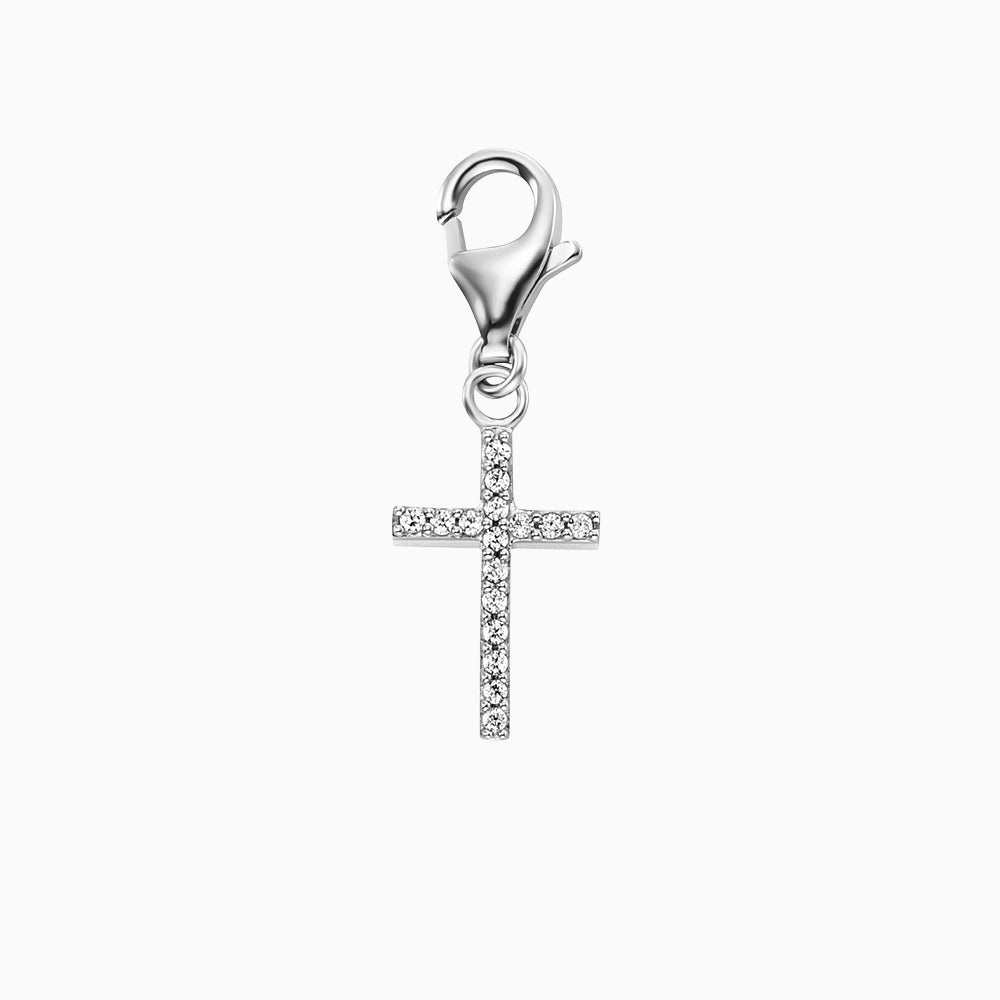 Engelsrufer Damen Silber Charm Kreuz mit Zirkonia