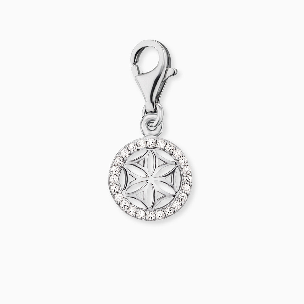 Engelsrufer charm flower of life silver with zirconia