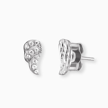 Engelsrufer women's earrings wings silver zirconia stone