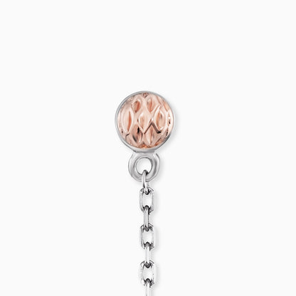 Engelsrufer Ohrhänger mit Stecker Herz Anhänger bicolor silber, rosegold und Zirkonia