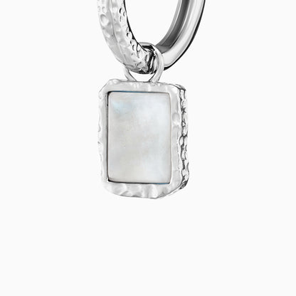 Engelsrufer women's creole silver Pure Moon with moonstone