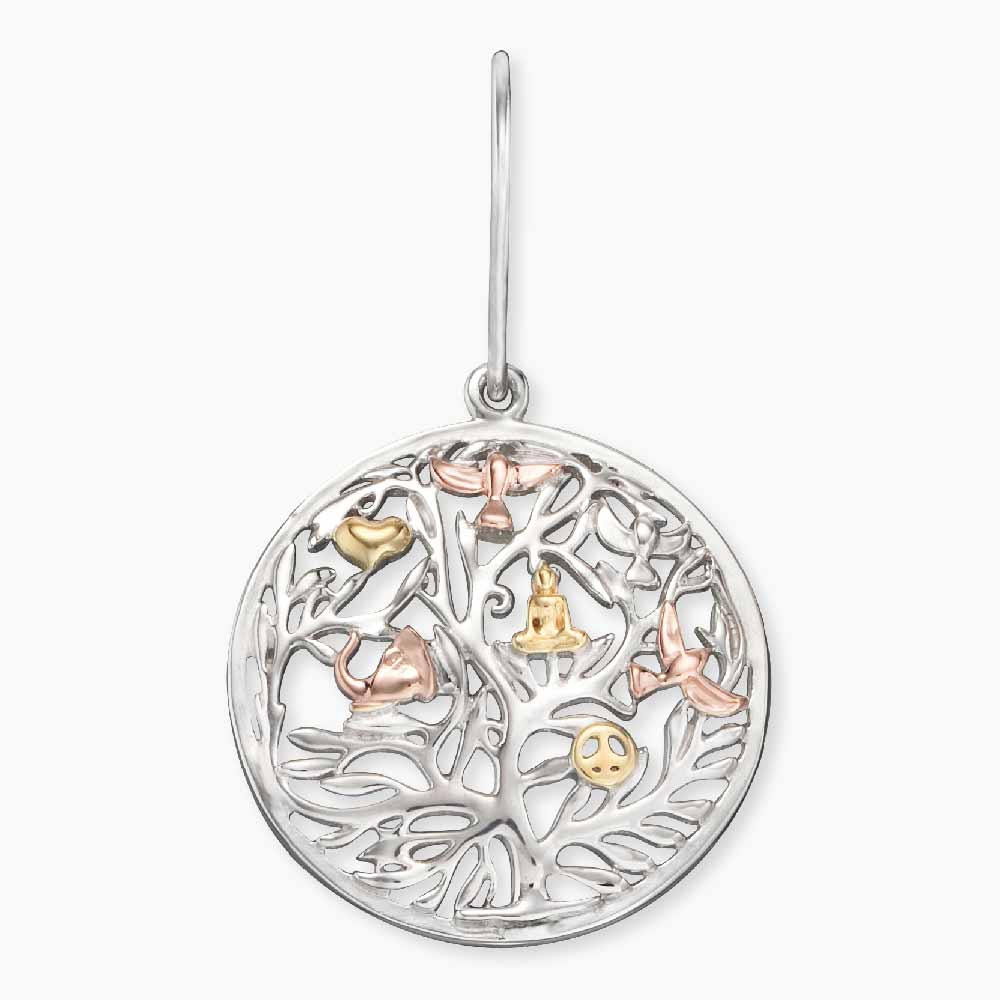 Engelsrufer Tree of Life earrings women tricolor