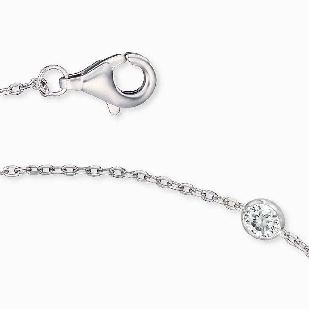 Engelsrufer anklet silver zirconia stones Moonlight