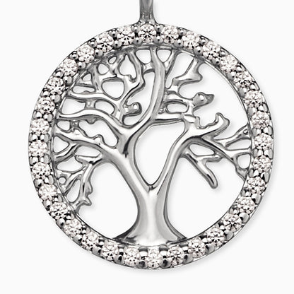 Set 2 Tree of Life Silver with Zirconia