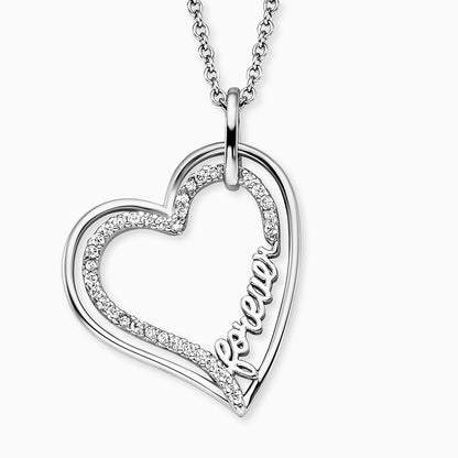 Engelsrufer Damenkette Sterlingsilber mit Forever Schriftzug mit Zirkonia