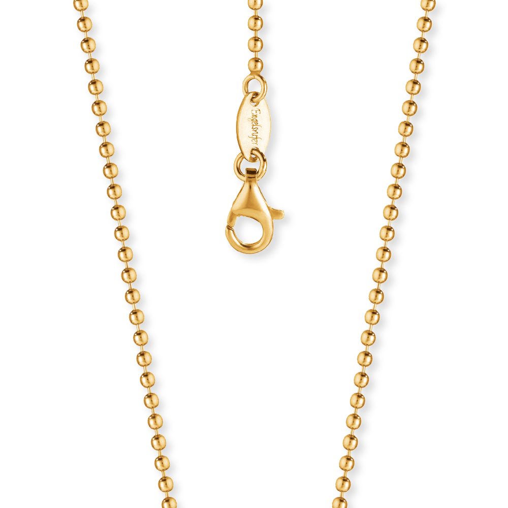 Ball chain 2mm silver gold plated 90cm