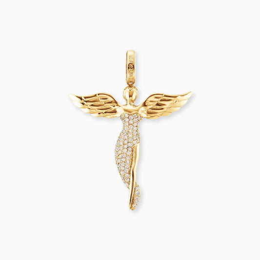 Engelsrufer necklace pendant for women angel gold with zirconia in different sizes