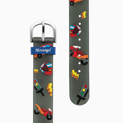 Engelsrufer children's watch racing driver multicolor for boys including pencil case